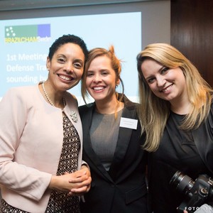 From the left
- Elisa Solhlman - Executive Director (Brazilcham) 
- Kellyane Moreira ( Brazilcham)
- Carolina Boschetti ( Magenta )